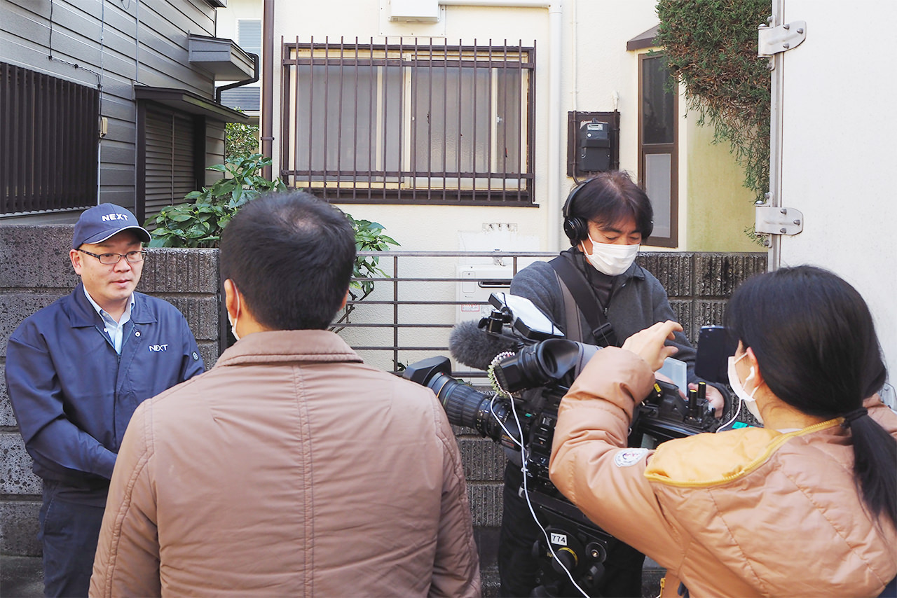 2020年3月1日（日）に、当社ネクストの代表・佐倉賢次郎が、NHK報道局の記者から取材を受けました。